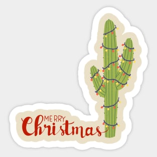 Desert Christmas Sticker